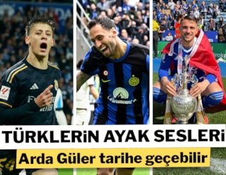 Türk futbolcuların Avrupa'daki zaferleri: Hakan Çalhanoğlu, Yunus Akgün ve Arda Güler