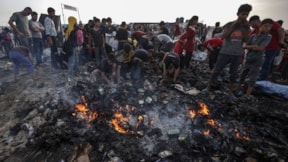 İsrail'in sınırdaki yolcu binasını ateşe vermesine sert tepki