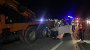 Amasya'da otomobil vince arkadan çarptı: 1 ölü