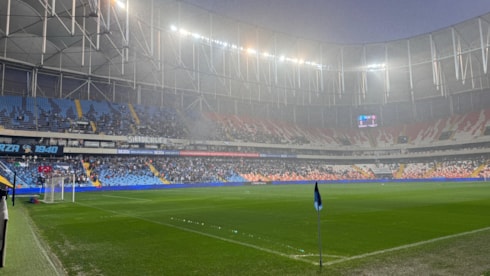 Adana Demirspor-Gazianteo FK maçına yağmur arası