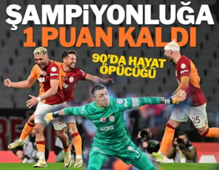 Galatasaray Karagümrük'ü 90'da attığı golle devirdi! Şampiyonluğa dev adım...