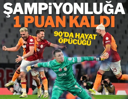 Galatasaray'dan 90'da şampiyonluk adımı!