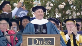 Duke Üniversitesi'nde Jerry Seinfeld'e Filistin protestosu