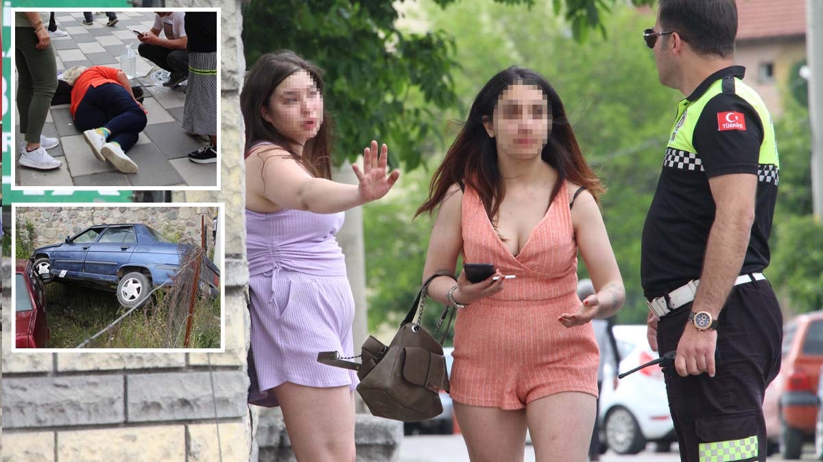 Yayaya çarpan alkollü sürücü kaçarken kaza yaptı