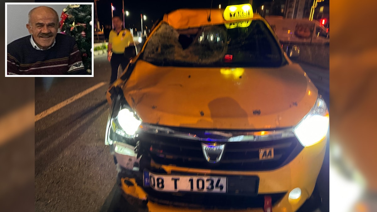 Taksinin çarptığı bisiklet sürücüsü hayatını kaybetti