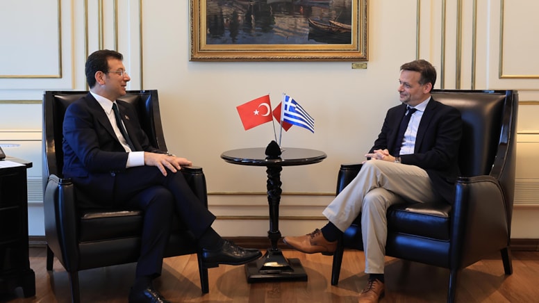 Atina Belediye Başkanı’ndan İmamoğlu’na tebrik ziyareti