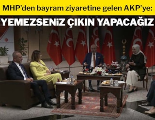AKP-MHP bayramlaşmasında dikkat çeken 'ikram' diyaloğu