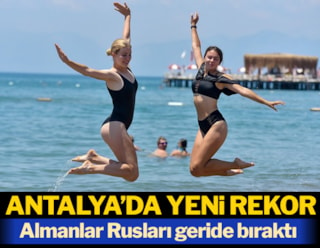 Antalya'da turist rekoru! Almanlar ilk sırada