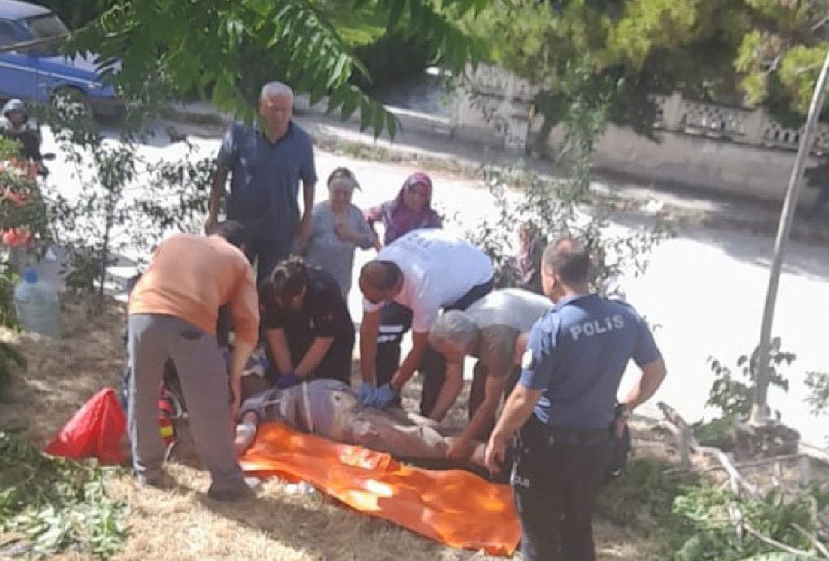 Yangını söndürürken kalp krizi geçirip öldü