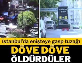 İstanbul'da enişteye gasp tuzağı: Döve döve öldürdüler