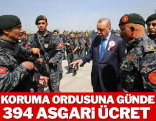 Erdoğan'ın koruma ordusuna günde 6.7 milyon lira
