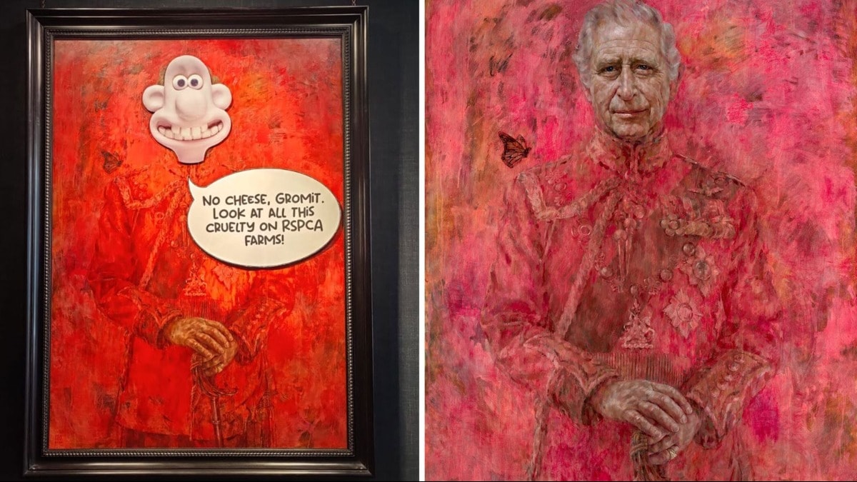 Kral Charles'ın portresine saldırı düzenlendi