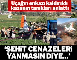 Kayseri'de iki albayın şehit olduğu uçak kazasını tanıkları anlattı