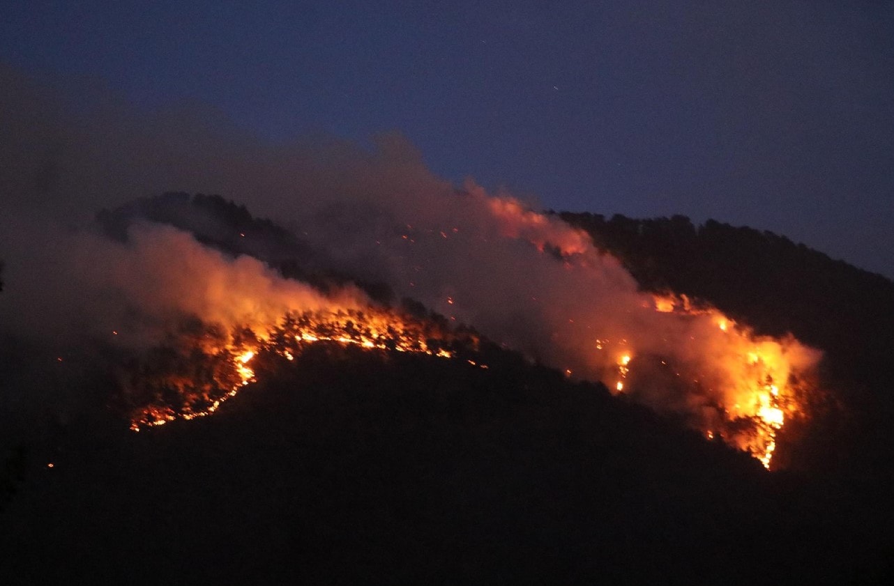 Denizli'deki orman yangını saatler sonra kontrol altında