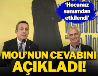 Ali Koç: Mourinho 'winner' karakterini Fenerbahçe'de de uygulayacağını söyledi