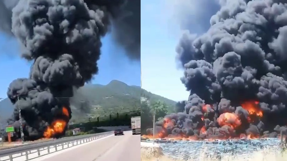 Soğuk hava deposunda korkutan yangın