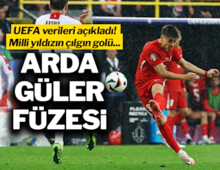 Arda Güler'den EURO 2024'te en güçlü üçüncü gol