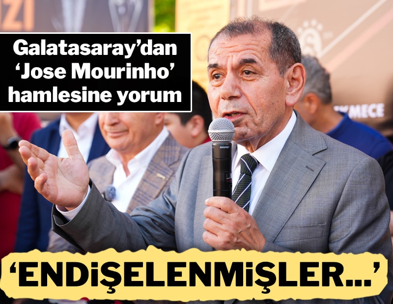 Dursun Özbek'ten Jose Mourinho yorumu: "Galatasaray bayağı endişelendirmiş..."