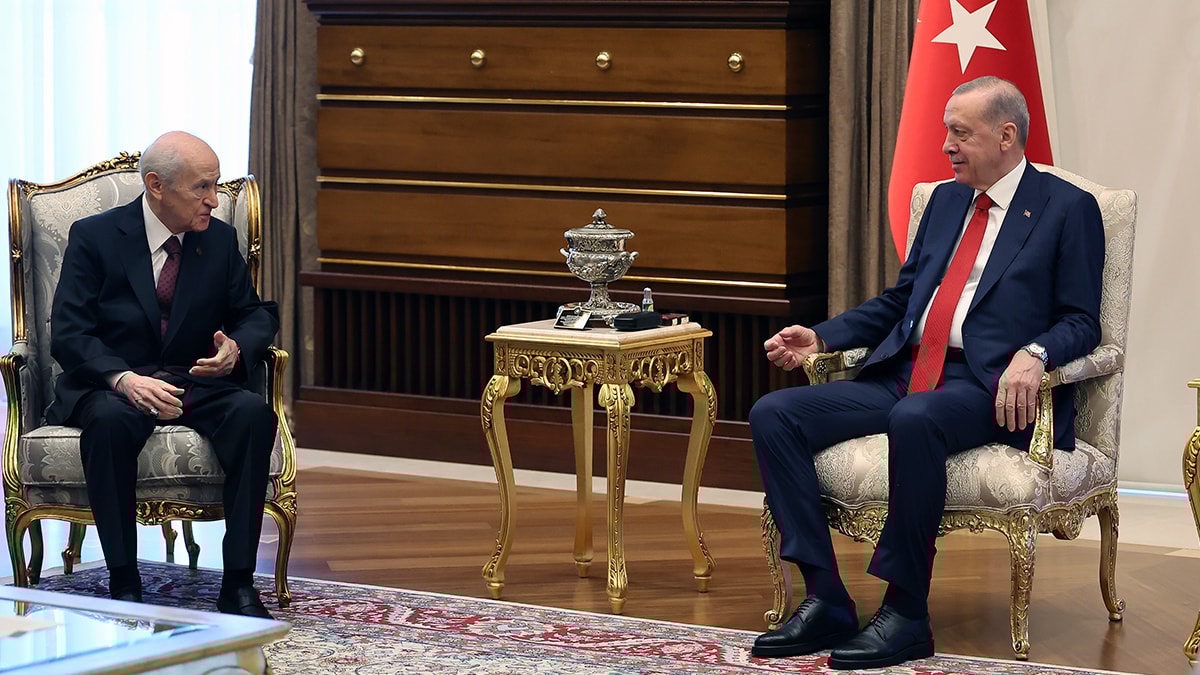Erdoğan ve Bahçeli Beştepe'de bir araya geldi