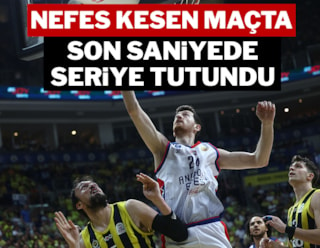 Fenerbahçe Beko'yu tek sayı farkla yenen Anadolu Efes seriye tutundu