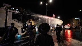 İsrail'de Yahudiler ile polis çatıştı