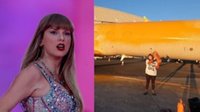 İklim aktivistleri Taylor Swift'i hedef aldı... Uçaklara turuncu boya