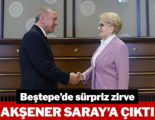 Erdoğan, Akşener ile görüştü