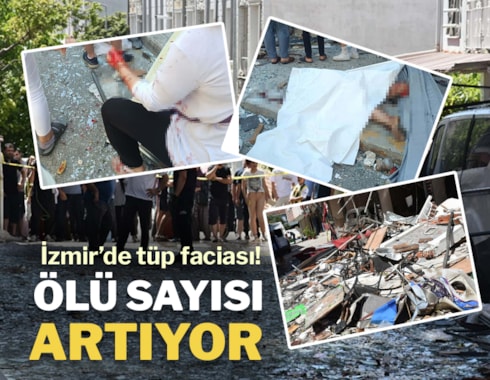 İzmir'de tüp patlaması, ölü ve yaralılar var