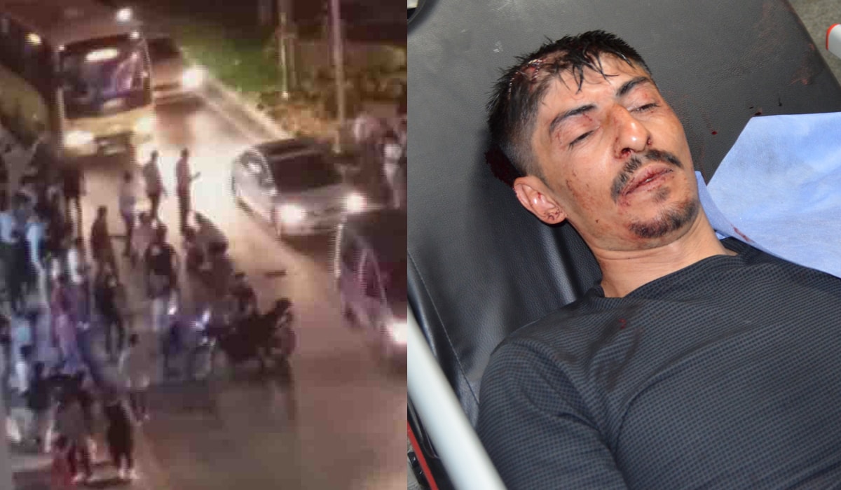 Boşandığı eski eşi ve sevgilisini yolda görünce ortalık karıştı