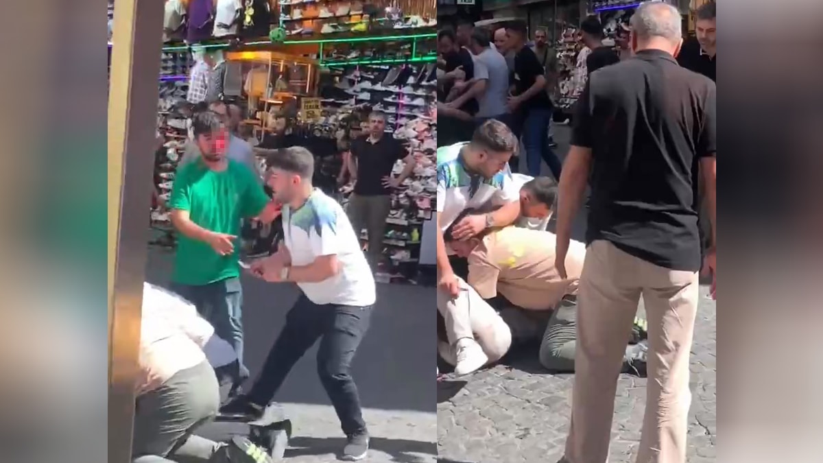 Fatih Mısır Çarşısı'nda bıçaklı kavga