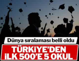 Dünya sıralaması belli oldu: İlk 500’e Türkiye'den 5 okul
