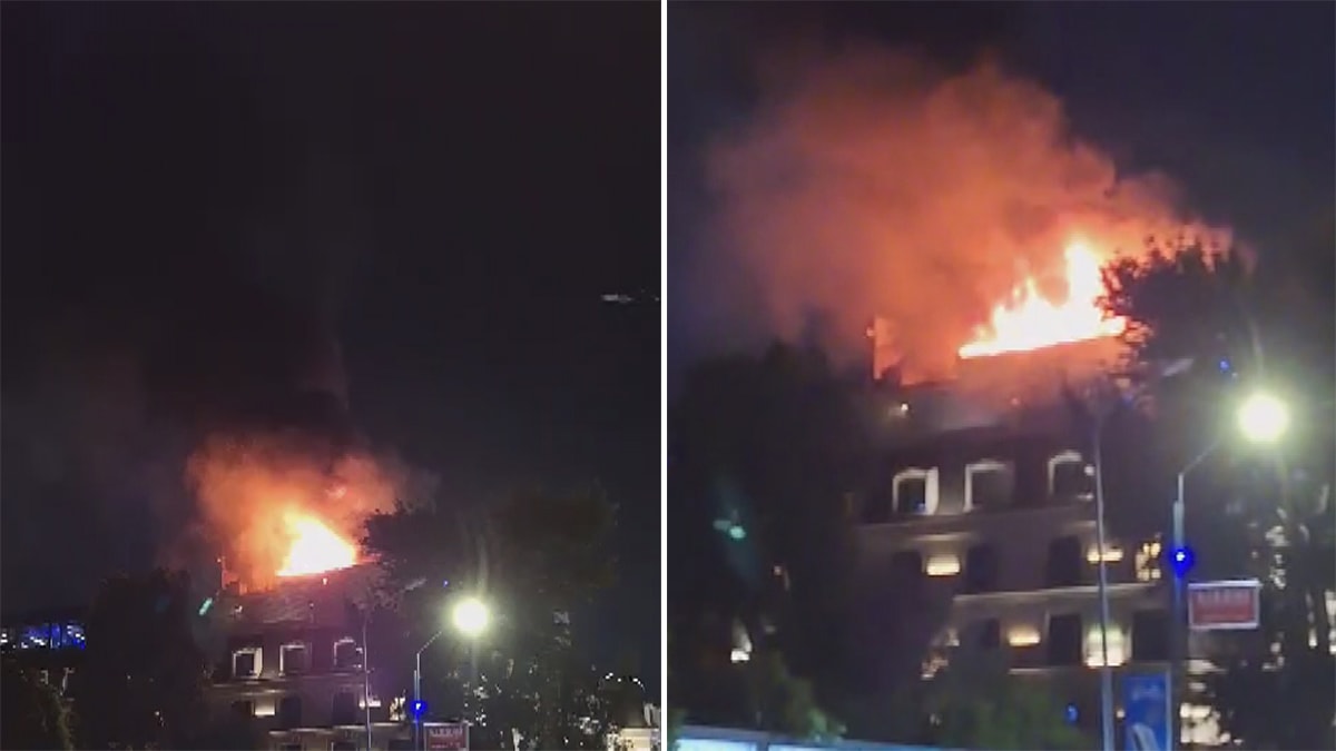 İstanbul Fenerbahçe'de yangın