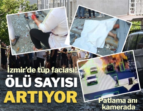 İzmir'de tüp patlaması, ölü ve yaralılar var