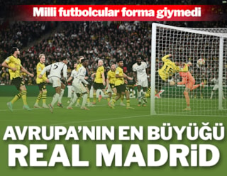 Borussia Dortmund'u yenen Real Madrid Şampiyonlar Ligi şampiyonu