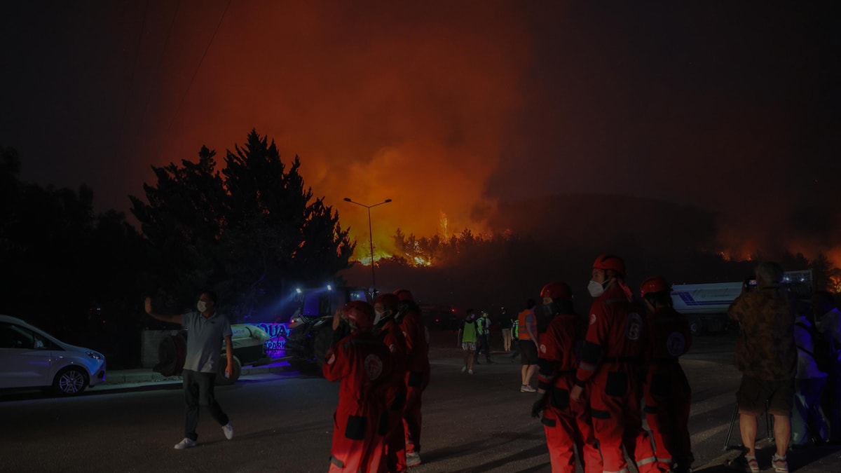İzmir Selçuk'ta büyük yangın: Evler ve oteller boşaltıldı