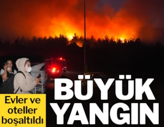 İzmir Selçuk'ta büyük yangın: Evler ve oteller boşaltıldı