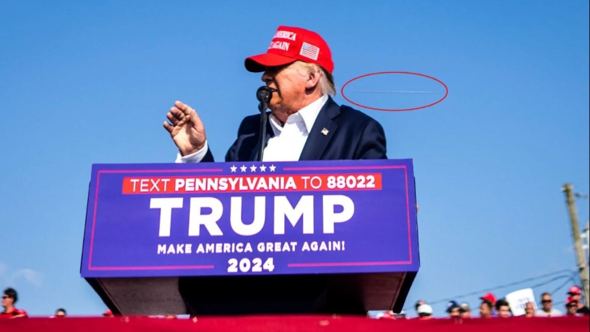 Trump'a sıkılan kurşun böyle görüntülendi