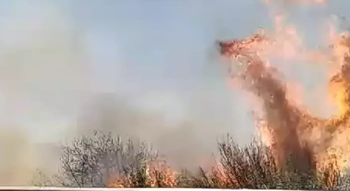 Silivri'de yangın... Ulaşım dumandan etkilendi