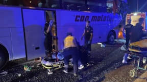 Bolu'da iki otobüs çarpıştı: 15 yaralı