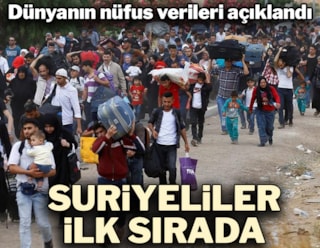 TÜİK nüfus istatistiklerini açıkladı: Suriyeliler ilk sırada