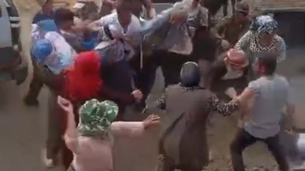 Arazi kavgası kamerada