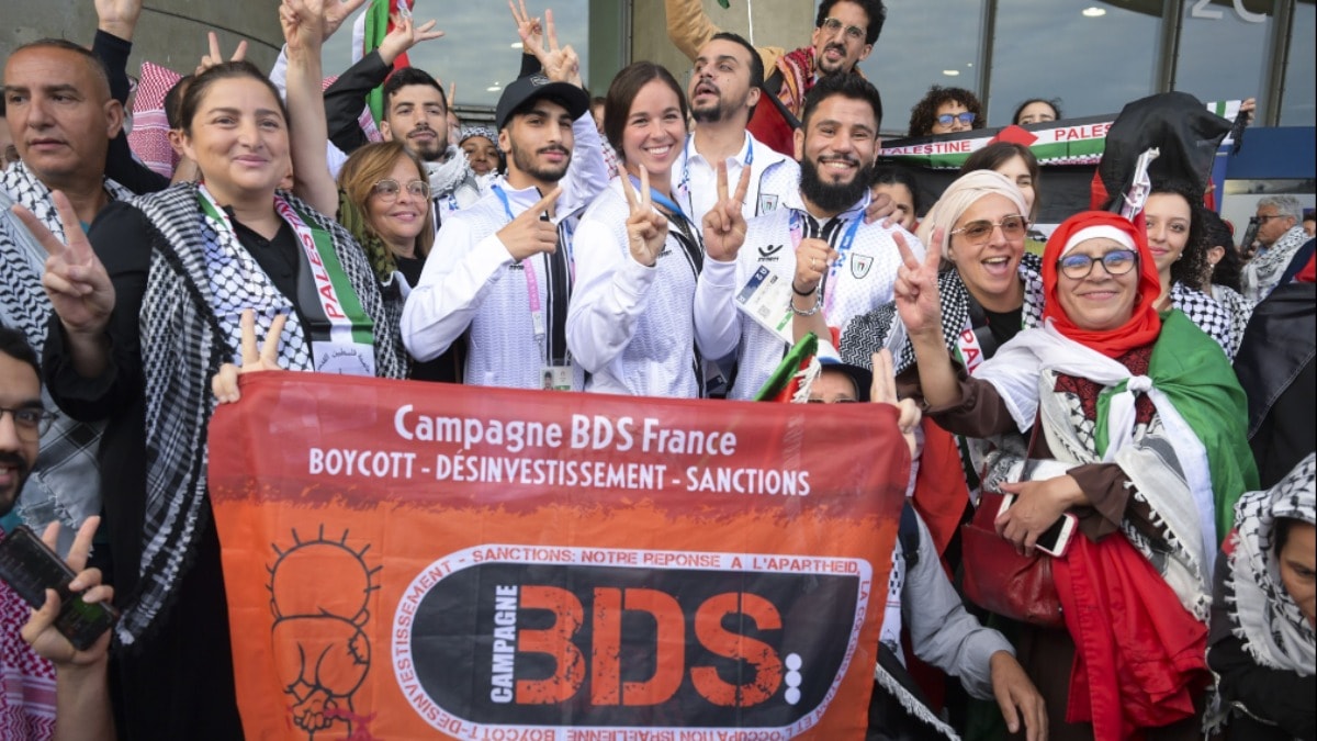 Paris'te Filistin coşkusu