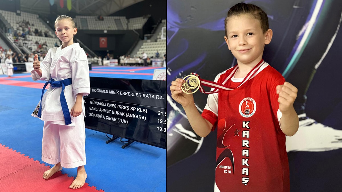 Türkiye üçüncüsü 8 yaşındaki karateci Enes, beyin tümörü nedeniyle hayatını kaybetti