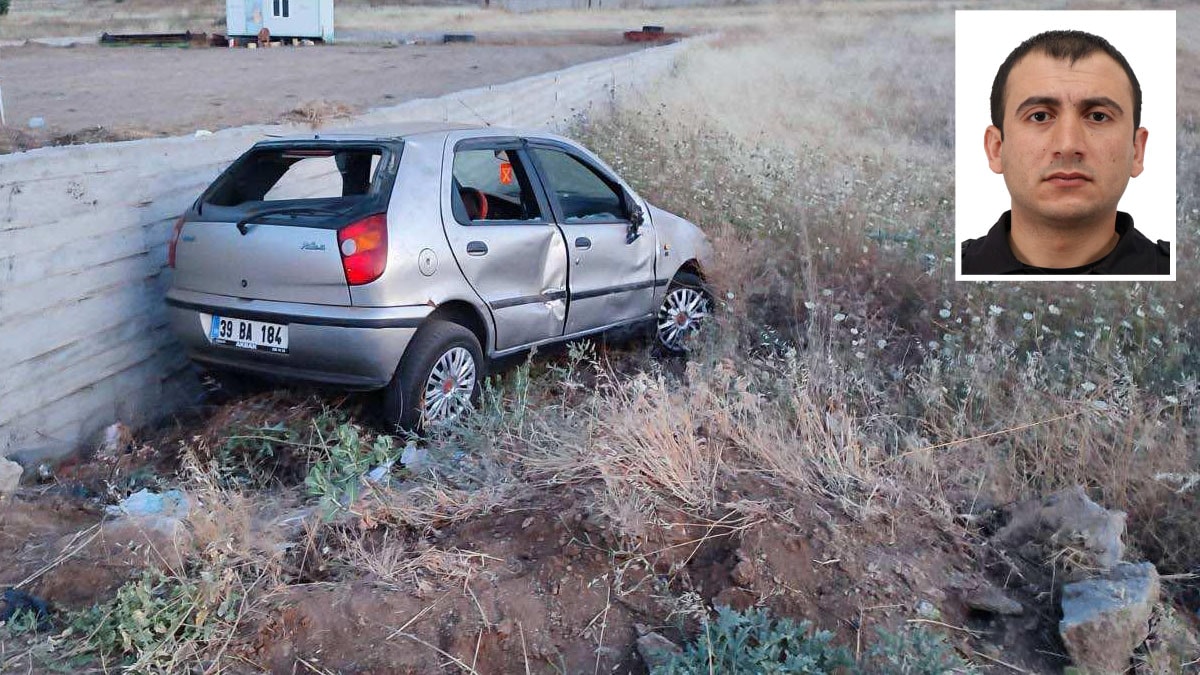 Feci kaza! Polis memuru takla atan otomobilde can verdi