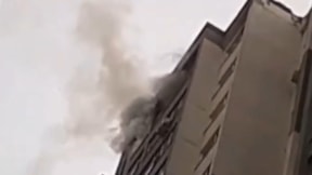 23 katlı binada yangın paniği