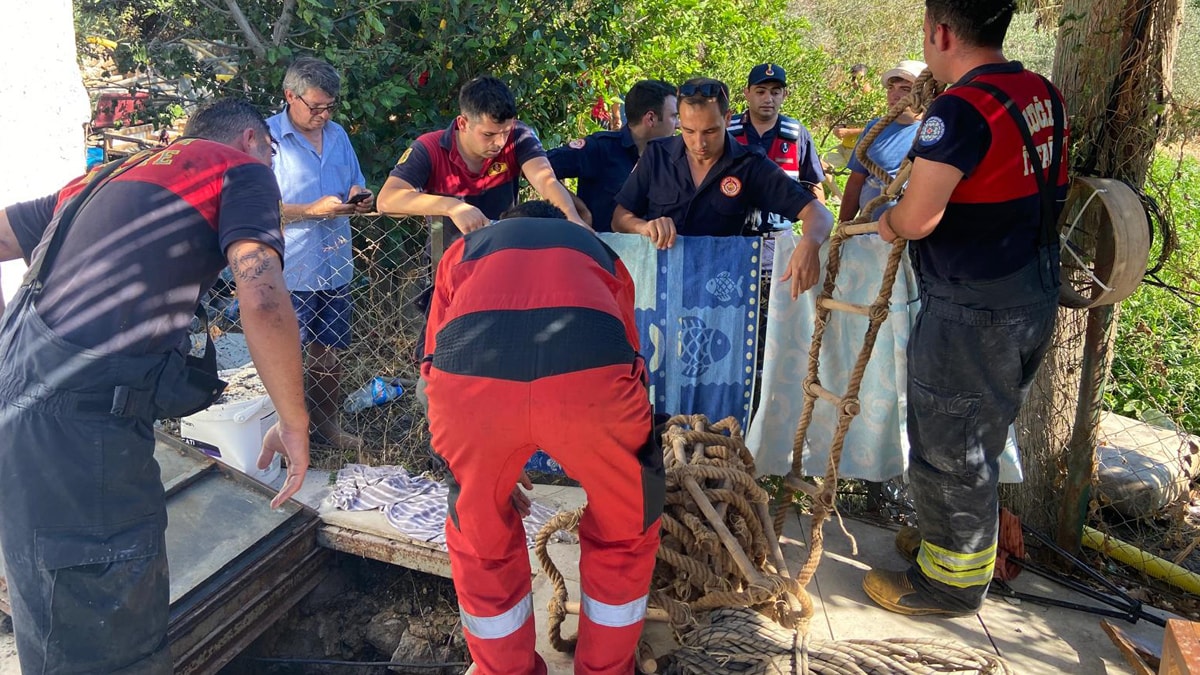 Dehşet: Evini yaktı, kuyuya atladı