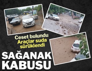 Bursa'da sağanak ve dolu: Ceset bulundu, araçlar suda sürüklendi
