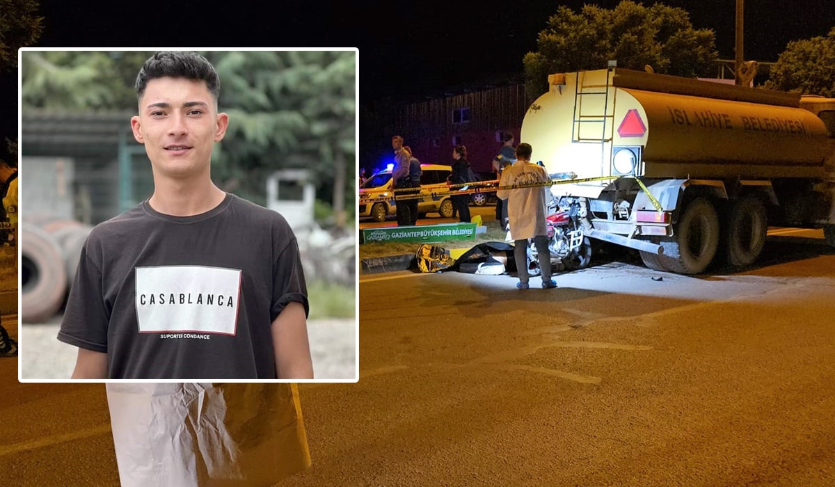 Motosiklet sürücüsü feci kazada can verdi...