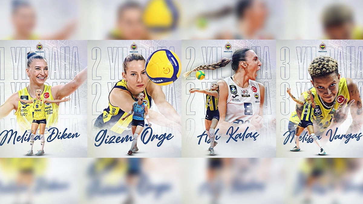 Fenerbahçe Kadın Voleybol Takımı'nda 4 oyuncunun sözleşmesi uzatıldı