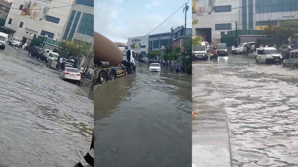 İstanbul'da sağanak yağış yolları göle çevirdi! Meteoroloji yine uyardı